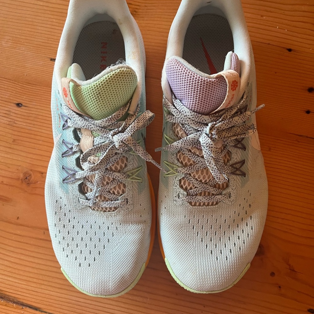 Nike Trail Pegasus Running Shoes - White, Blue, Green, Purple